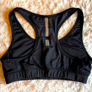 Black Sports Bra, Large, Old Navy